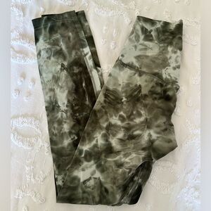 Lululemon align leggings green tie dye